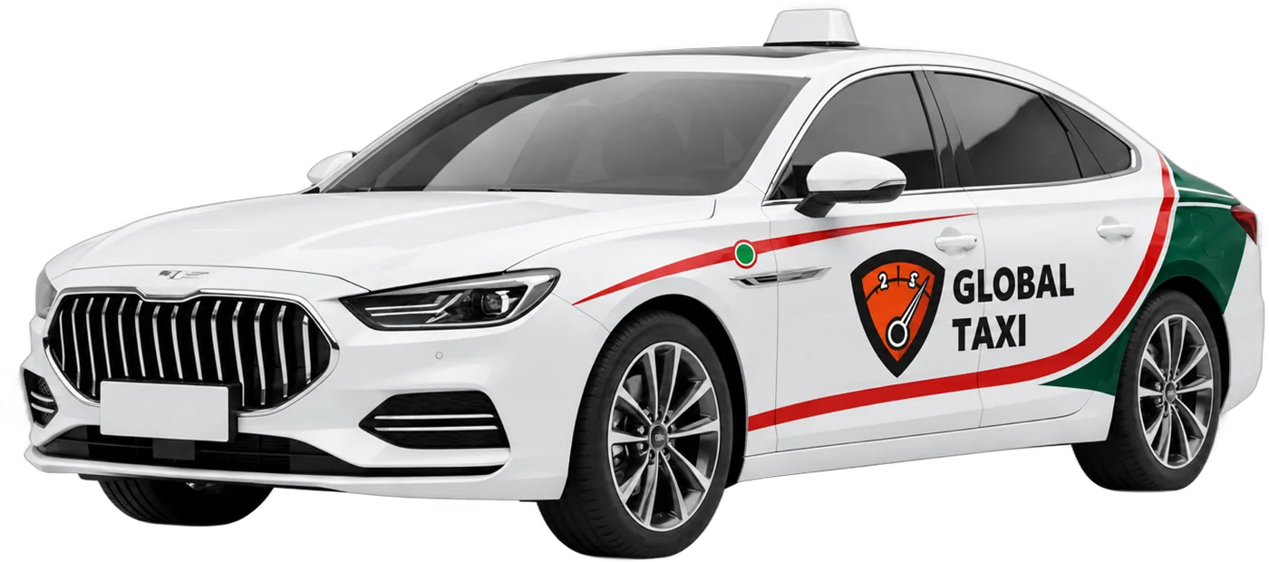 FAW Bestune B70 – машина парка Global Taxi для работы в такси